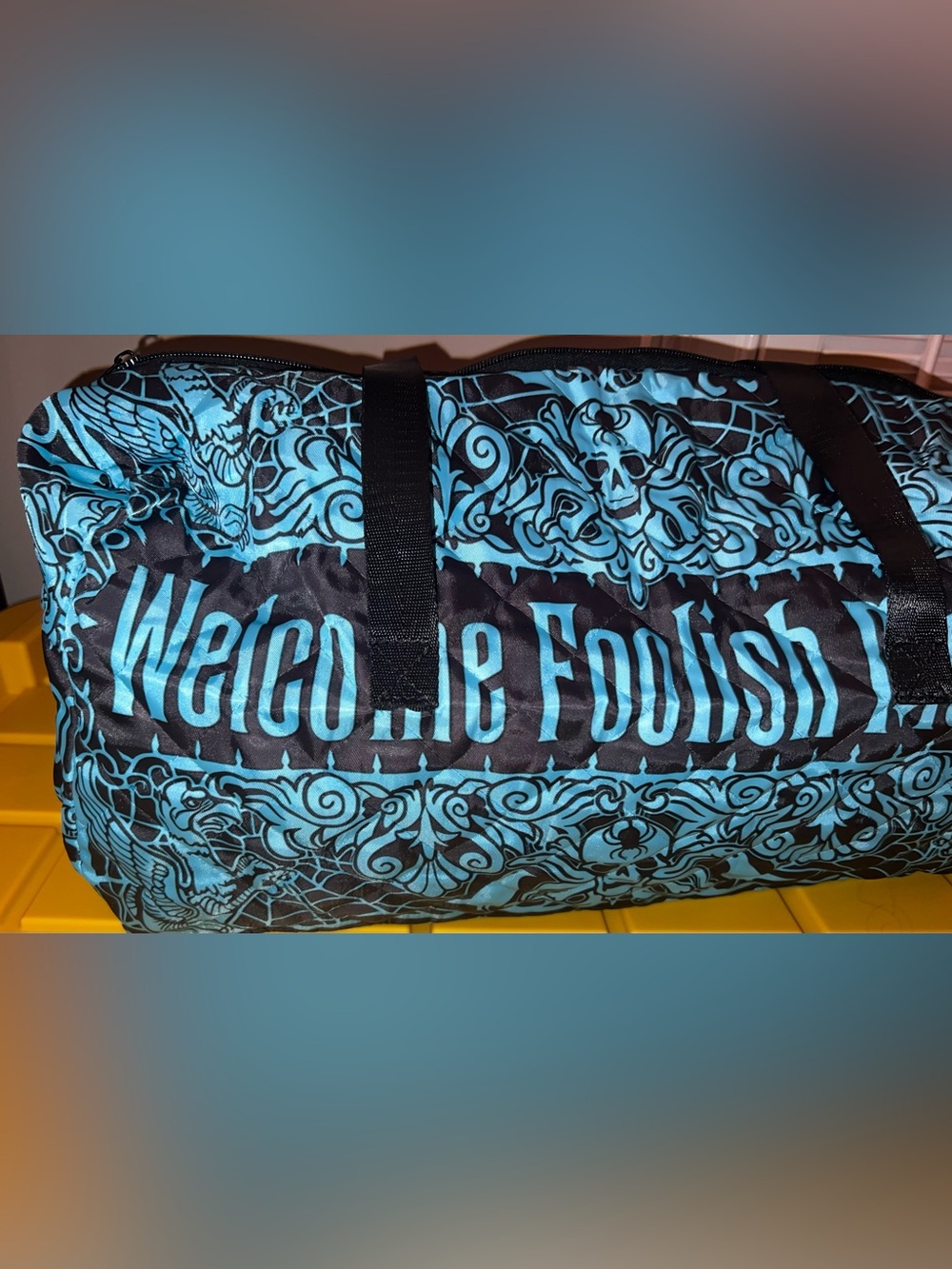 Haunted Mansion “Welcome Foolish Mortals” Duffel Bag - NWOT - Picture 2 of 8